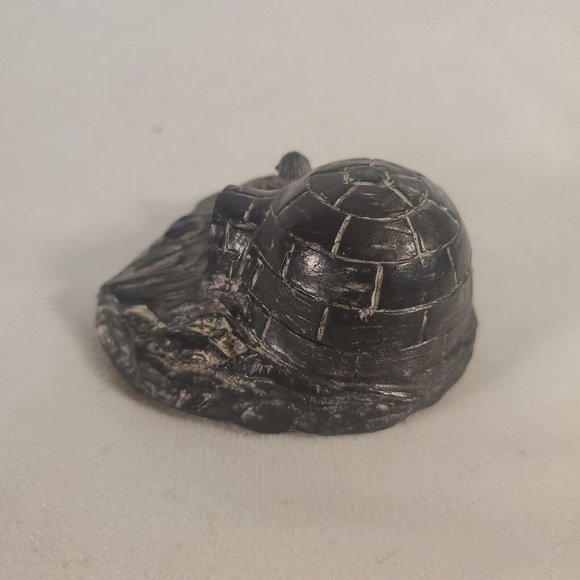 A Wolf Original Canada Igloo Eskimo Inuit Carved Soapstone Handmade Sculpture - Picture 3 of 12